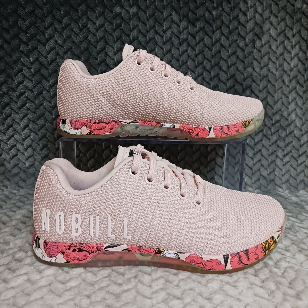 Nobull Outwork Women's Athletic Training Sneakers Shoes Rose Butterfly Size 7